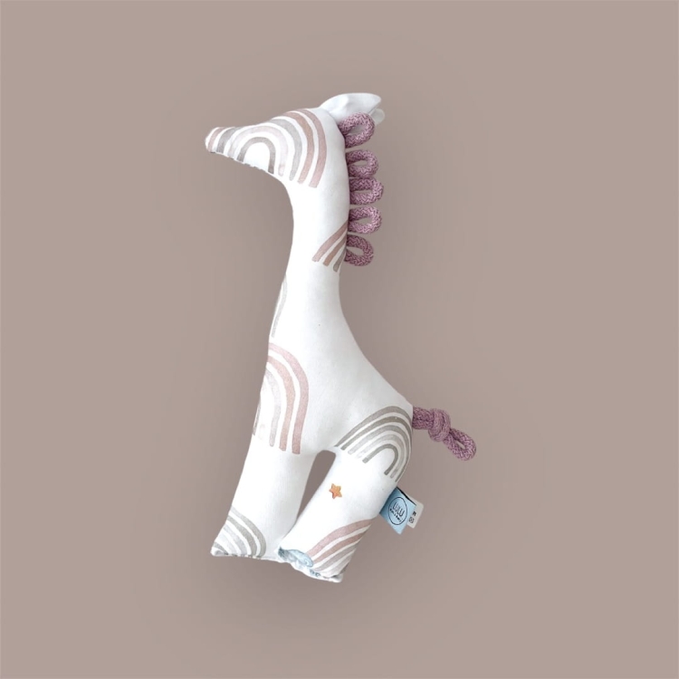 grzechotka dla niemowlaka żyrafa tęcza.JPG