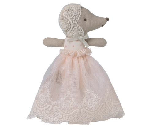 maileg myszka baby w sukience powder pink.webp