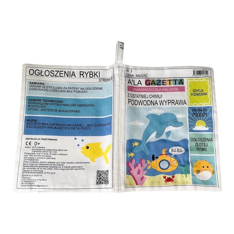gazeta dla niemowlaka Podwodna wyprawa A'LA GAZETTA.JPG